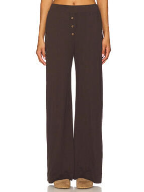 Leset Pointelle Boxer Pant Espresso size S $120 msrp